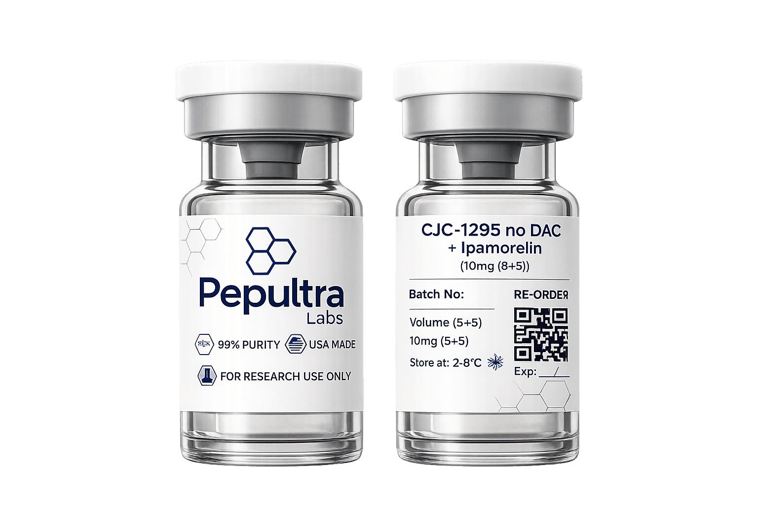 CJC-1295 + Ipamorelin vial and packaging