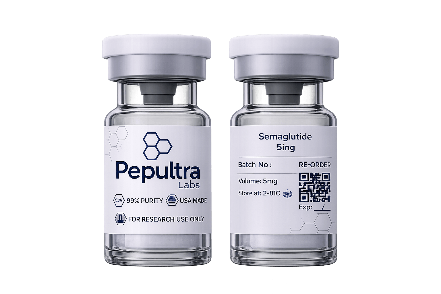 GLP-1 vial and packaging